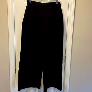 Black Wide Leg Cropped Pants